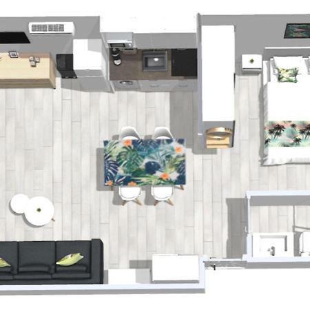 Roses Apartments Tropical Loft Vista Mar Lateral Екстериор снимка